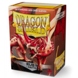 Dragon Shield Matte Sleeves – Ruby (100 Sleeves)